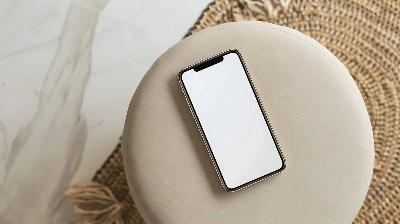 Empty Smartphone Screen on Black Background – free vector image from Dotvec