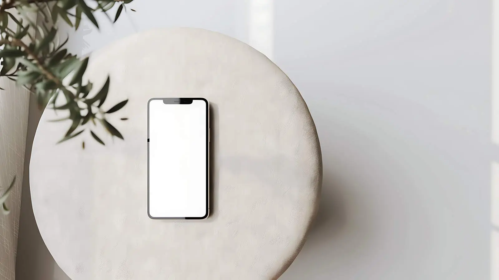 Blank Mobile Phone Screen with Copy Space – free vector image from Dotvec