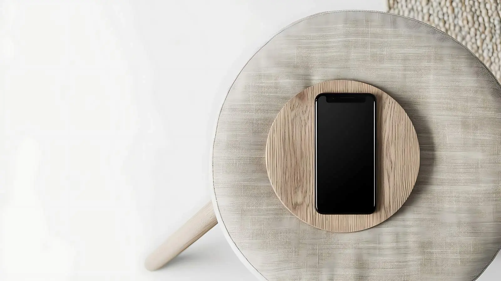 Blank Mobile Phone Screen on Black Background – free black image from Dotvec