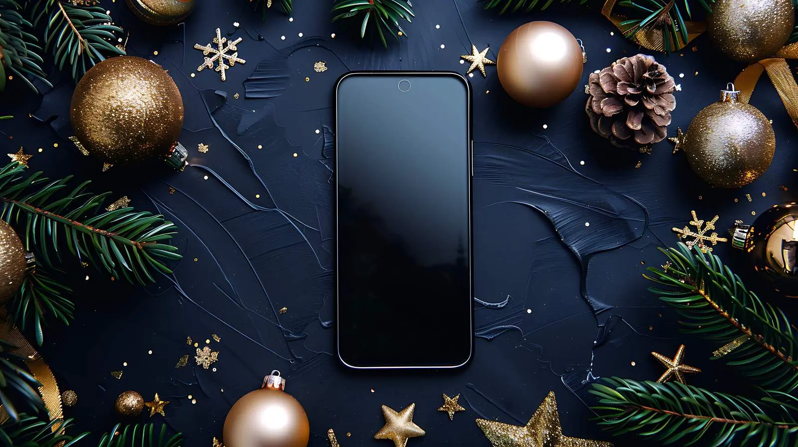 Blank Screen Mobile Phone on Beige Background — free download from Dotvec