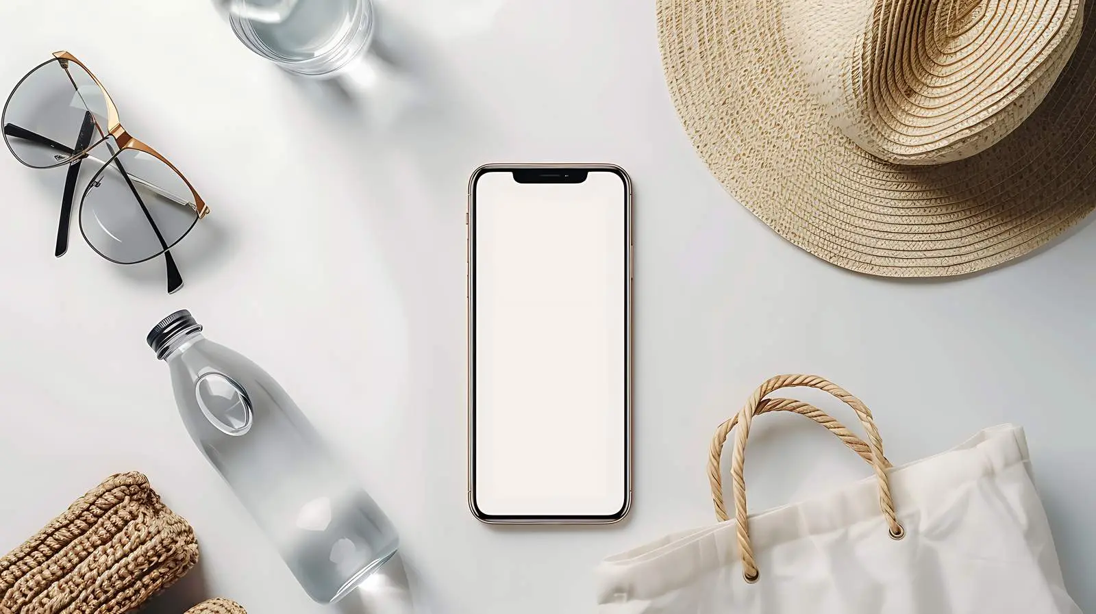 Aesthetic Blank Screen Mobile Phone Mockup — free download from Dotvec