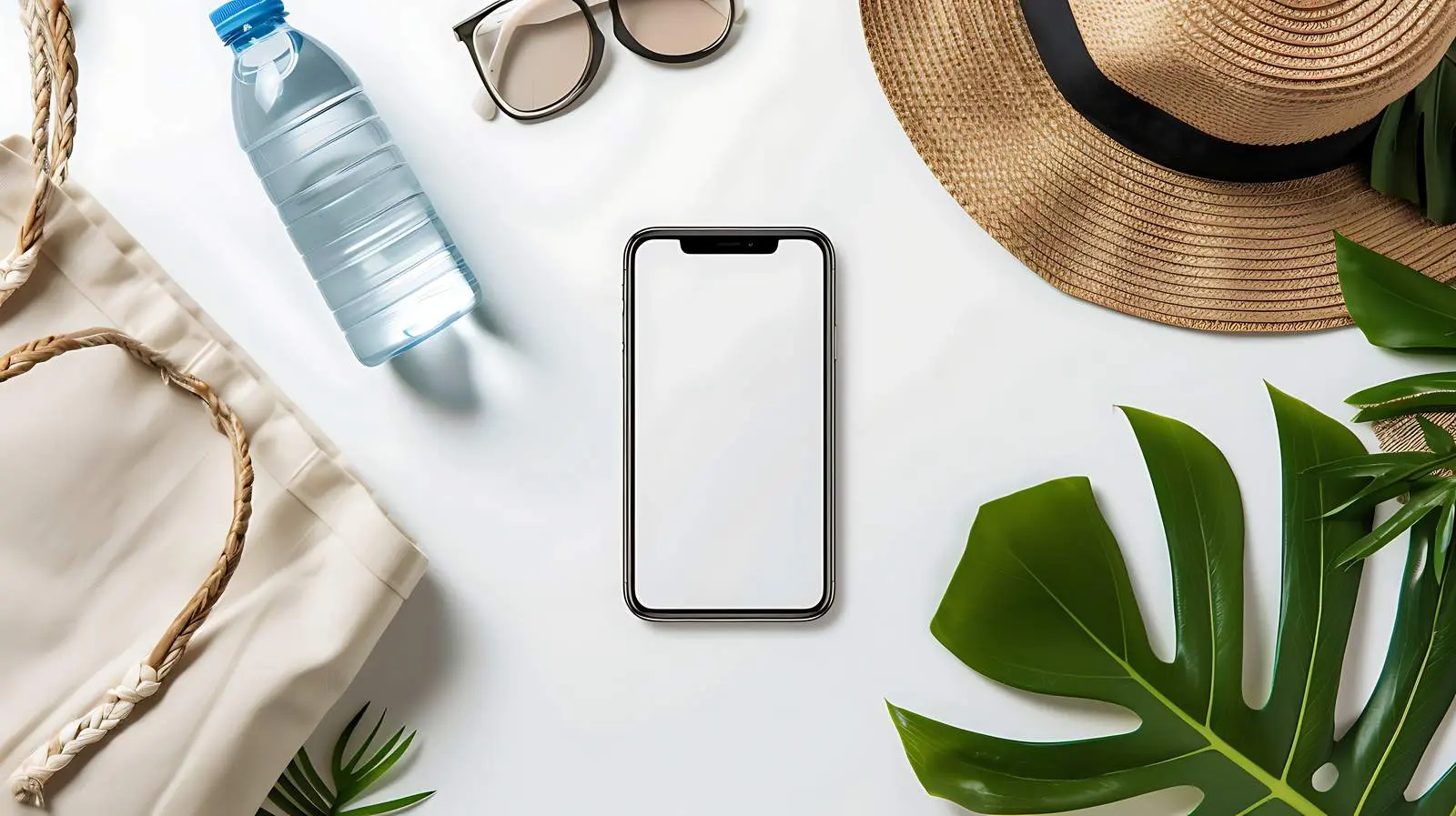 Aesthetic Blank Mobile Phone Screen Mockup — free download from Dotvec