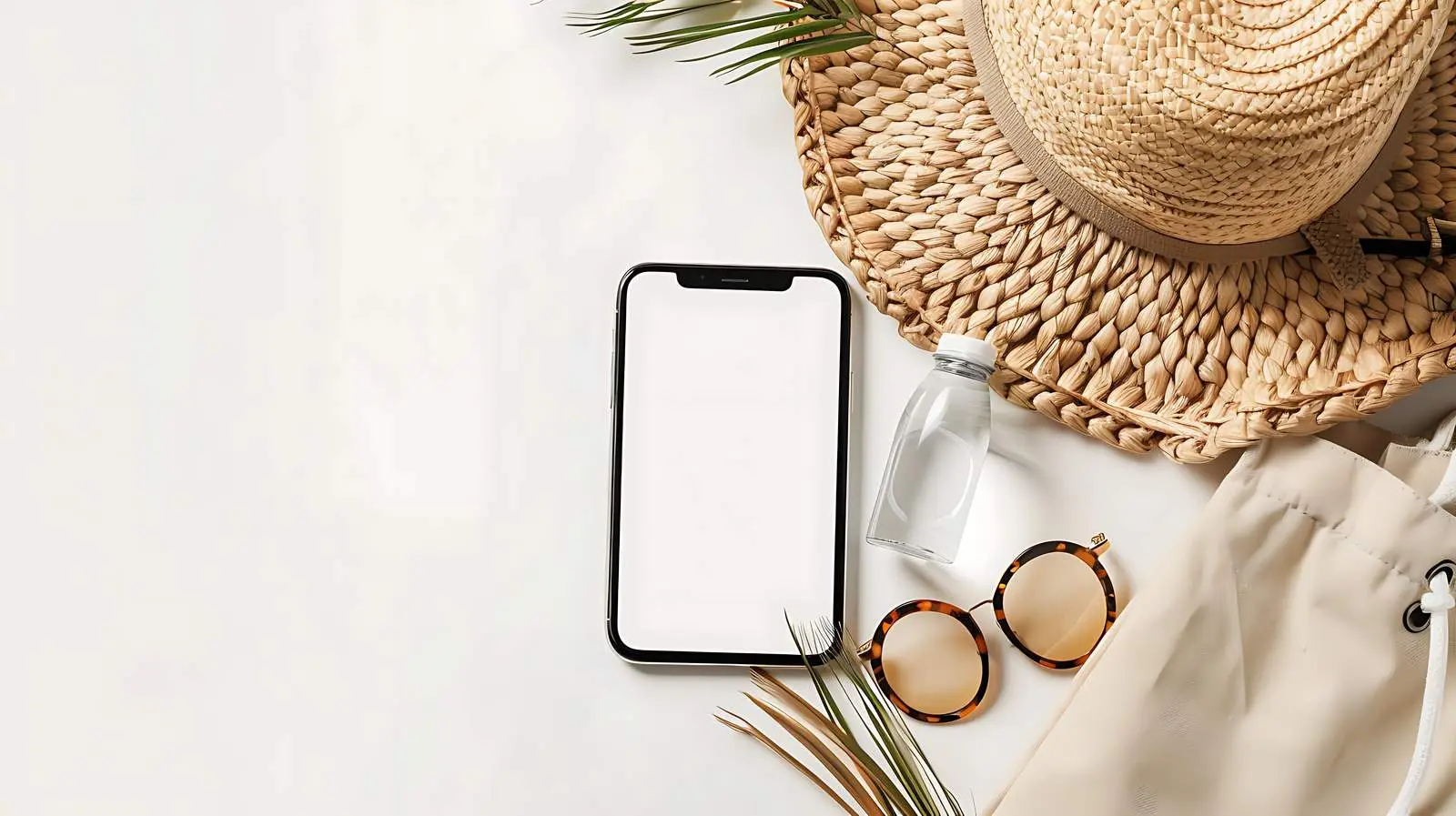 Blank Mobile Phone Mockup with Copy Space — free download from Dotvec