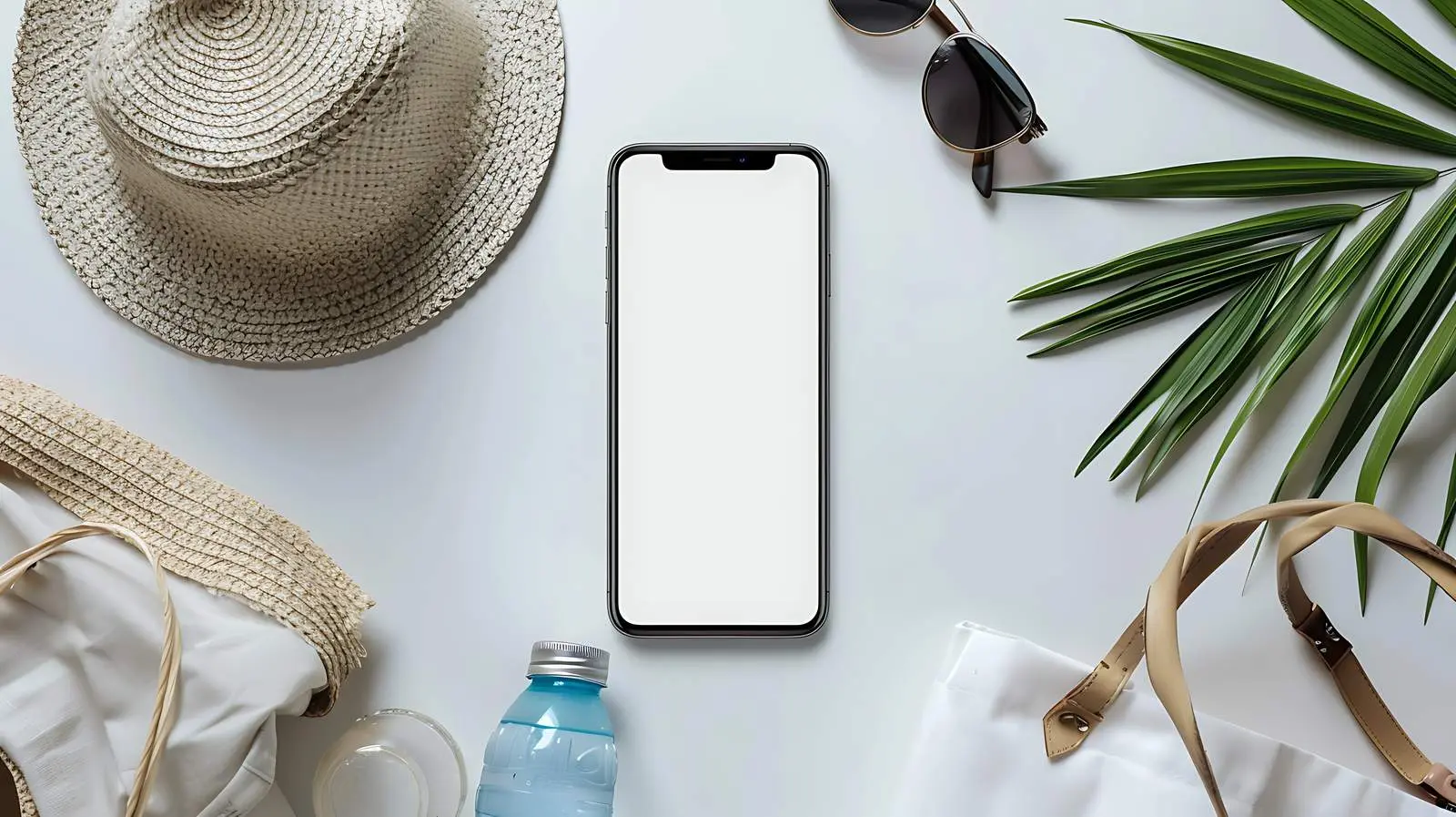 Blank Mobile Phone Mockup with Copy Space – free visual mockup image from Dotvec