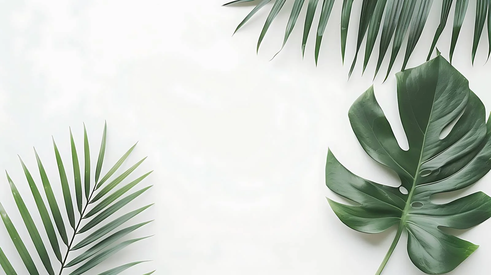 Minimalist Text Lightbox with Palm Leaf — free download from Dotvec