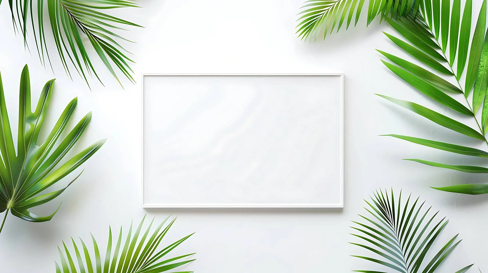 Minimalist Palm Leaf Lightbox — free download from Dotvec