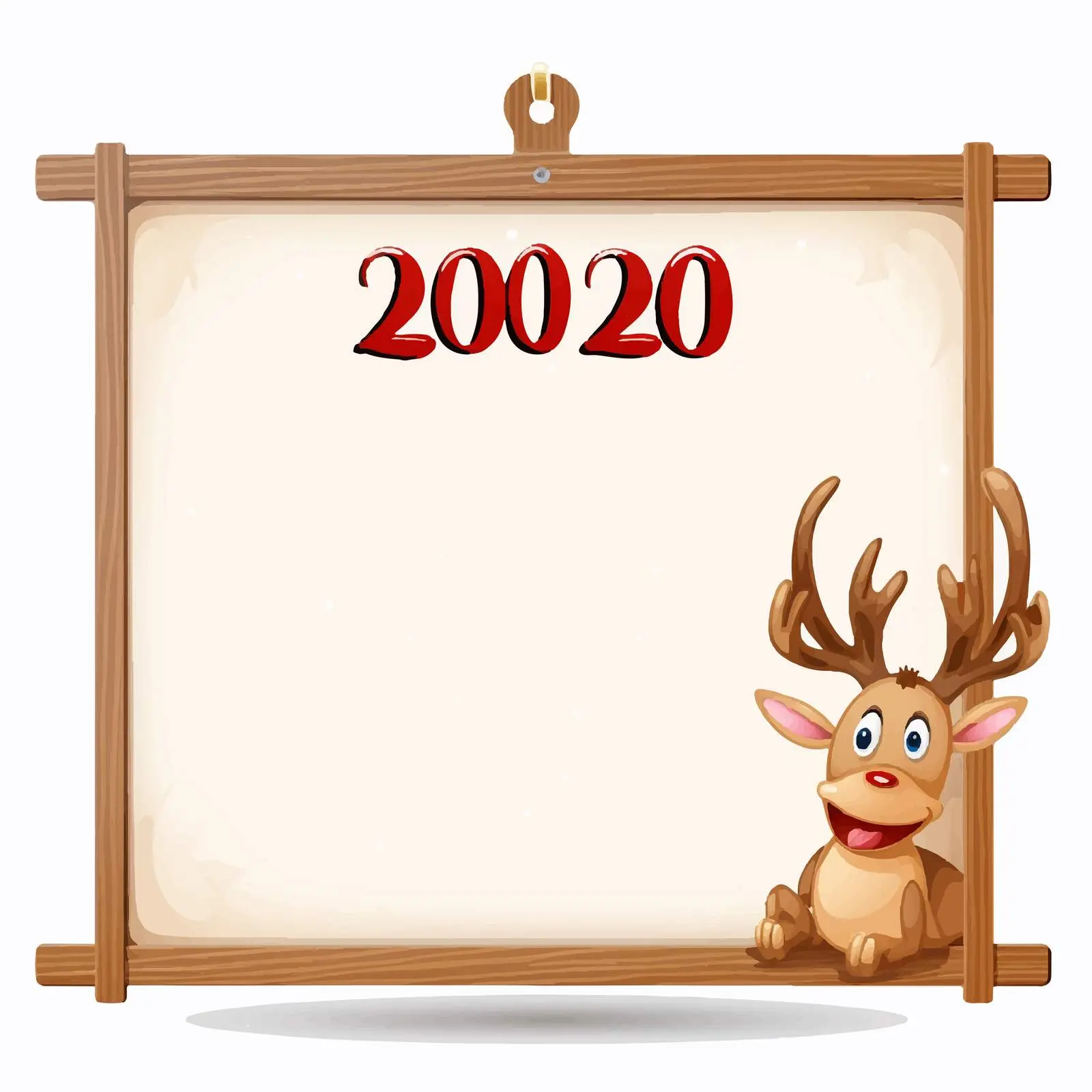 Merry Christmas Wooden Board Vector Design — free download from Dotvec