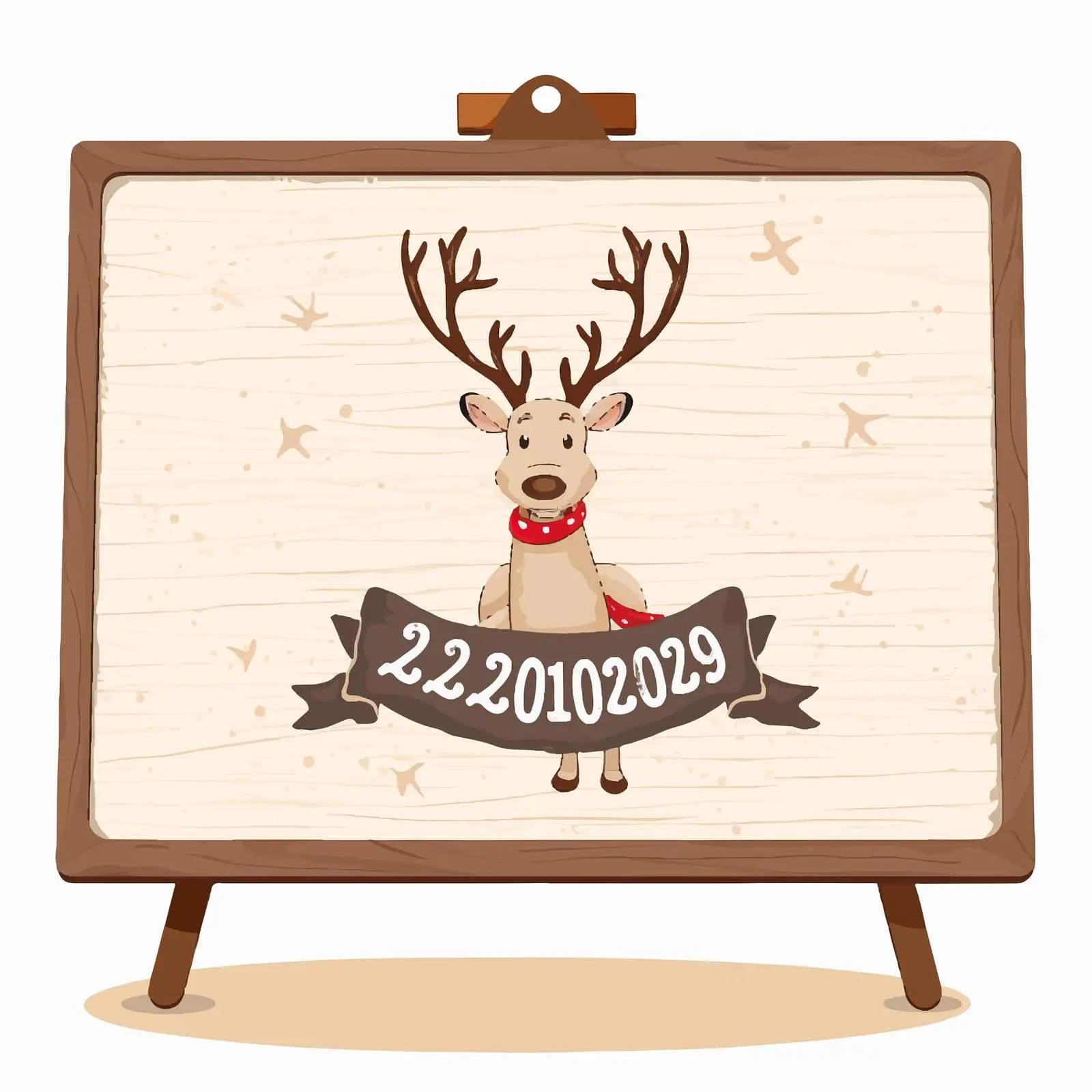 Merry Christmas 2020 Wooden Board Vector Design — free download from Dotvec