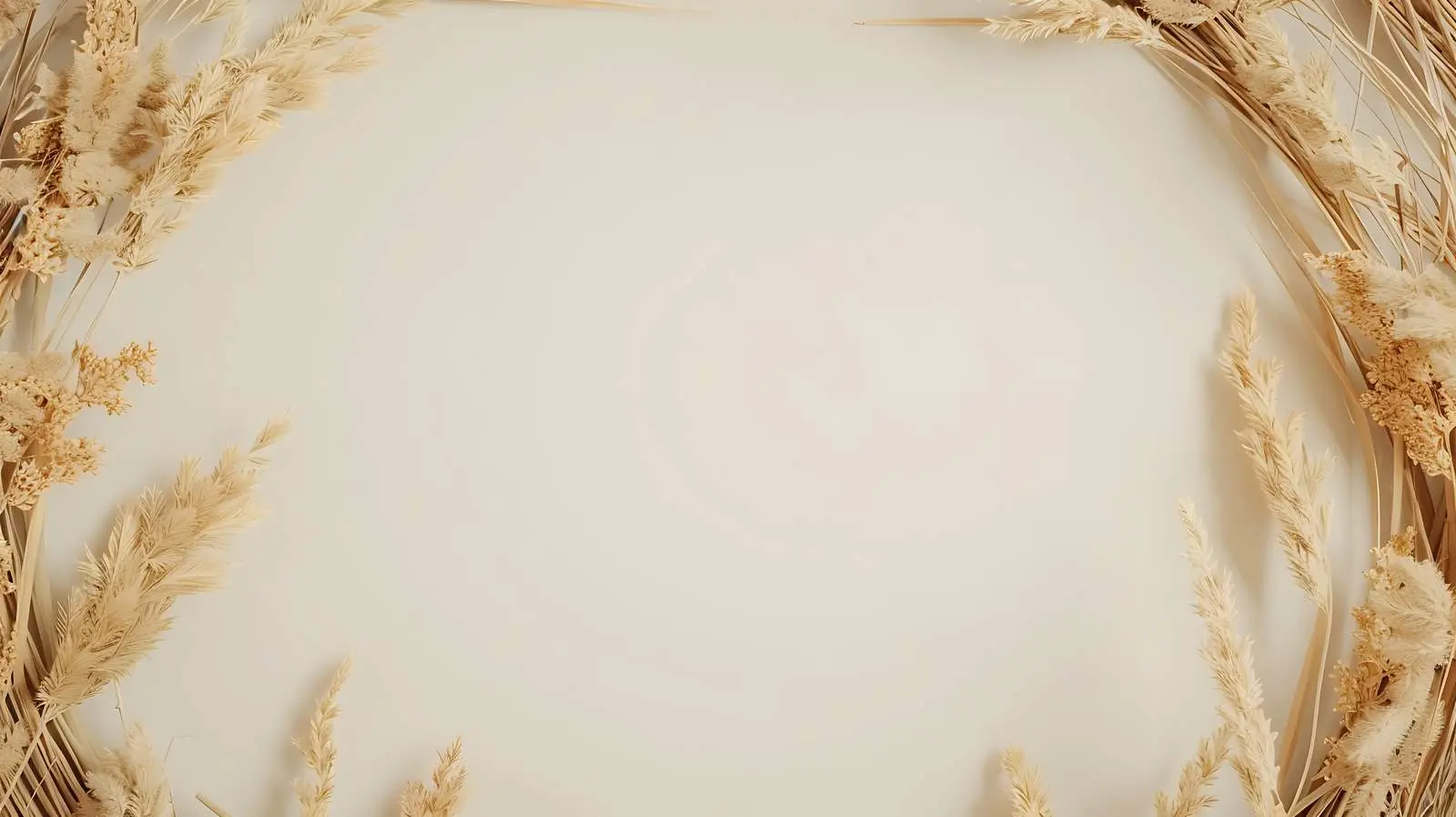 Blank Wreath Frame with Dried Grass Stems — free download from Dotvec