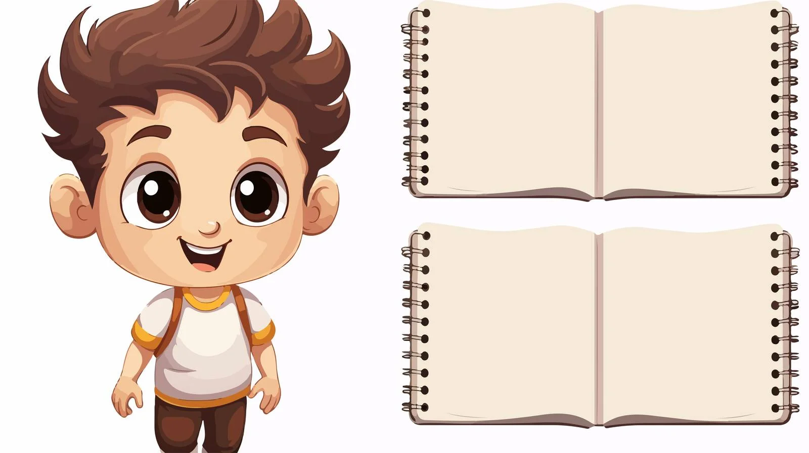 Cute Kid Notebook Template — free download from Dotvec