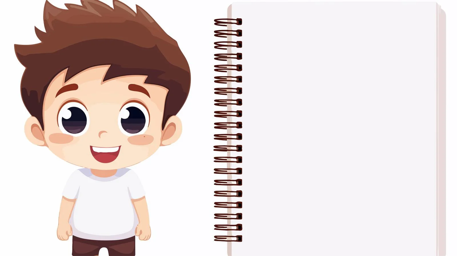 Cute Kid Notebook Template — free download from Dotvec