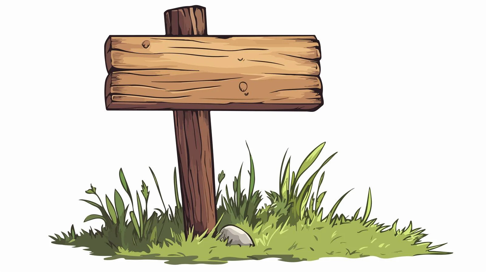 Blank Signpost Cartoon Vector Illustration — free download from Dotvec