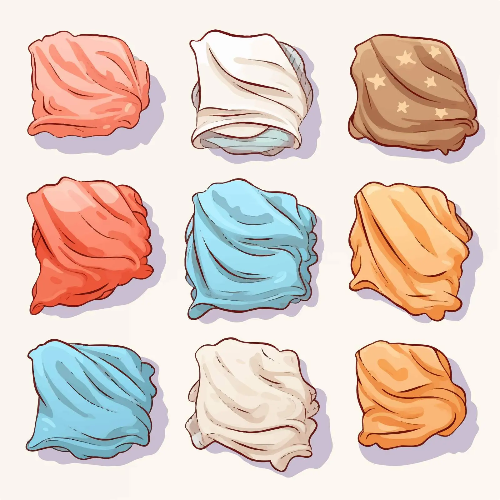 Isolated Vector Blanket Illustration on White Background — free download from Dotvec