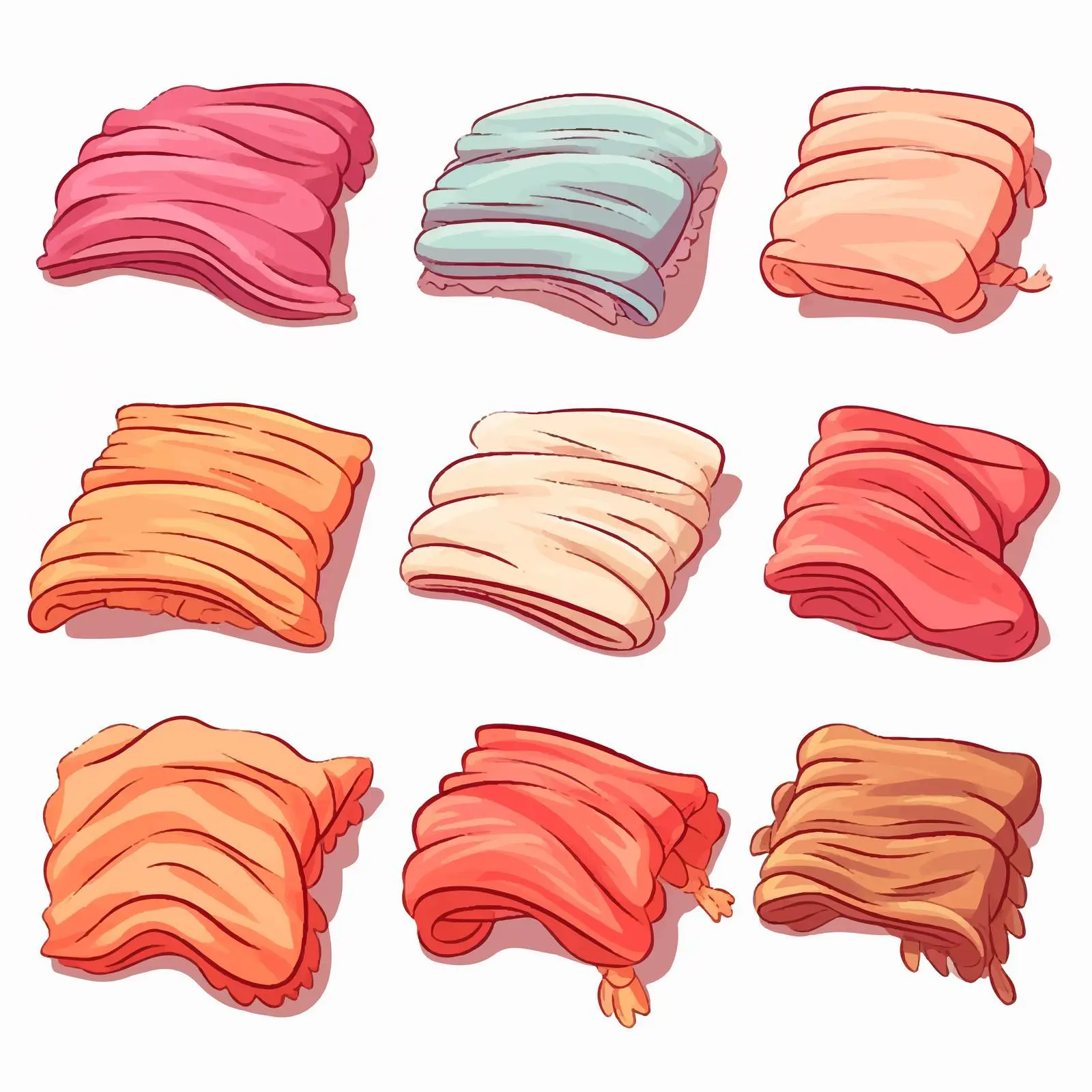 Simple Blanket Line Vector Illustration — free download from Dotvec