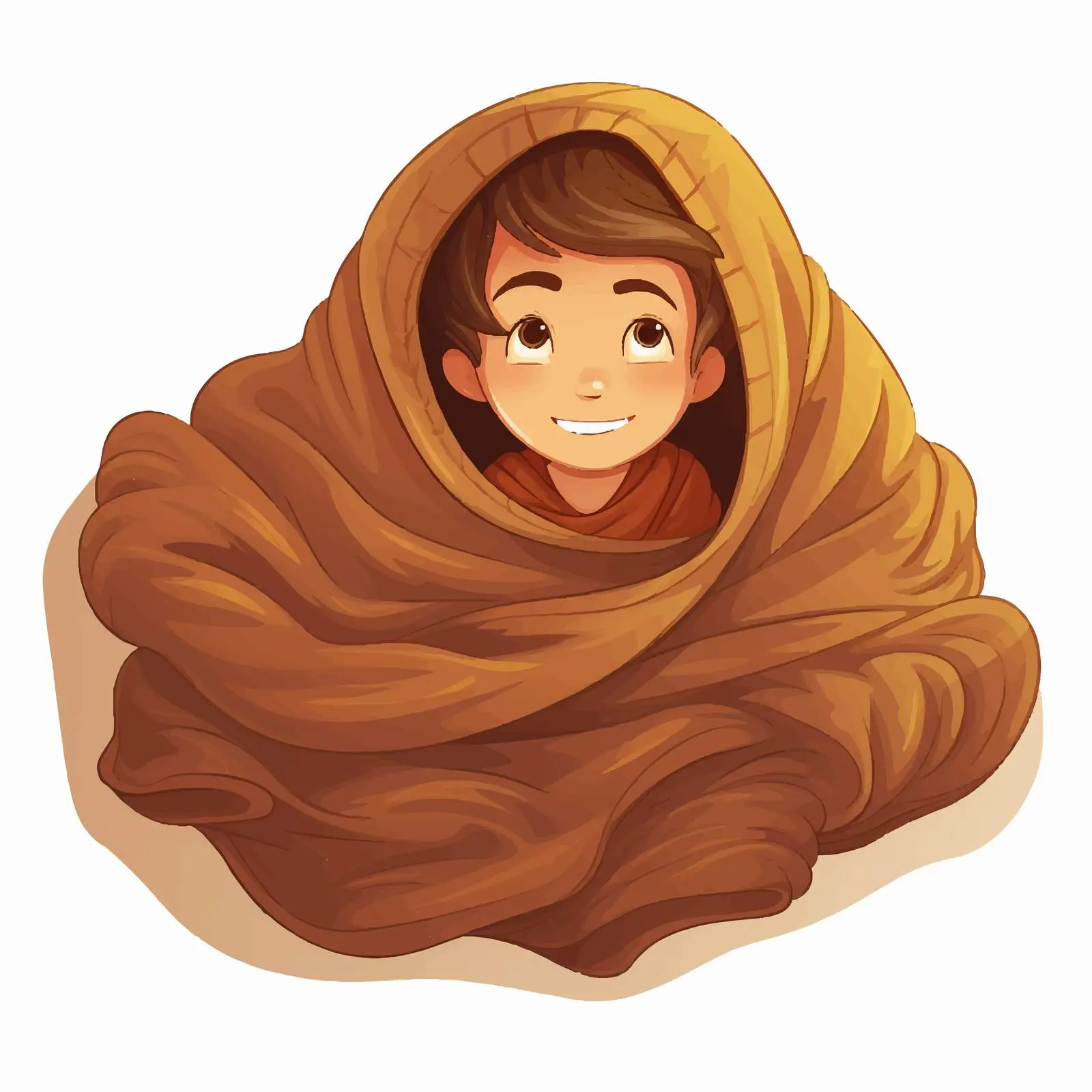 Cartoon Blanket Vector Illustration — free download from Dotvec