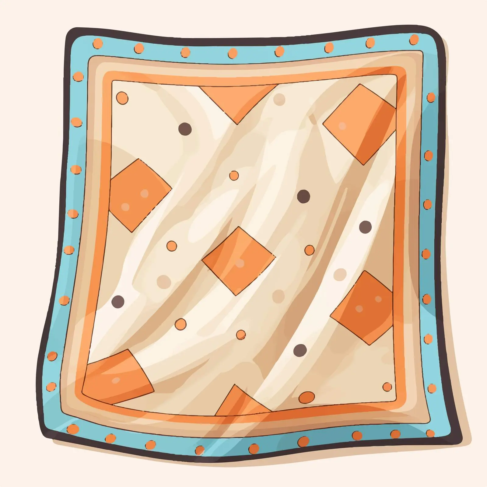 Isolated Blanket Vector Illustration on White Background — free download from Dotvec