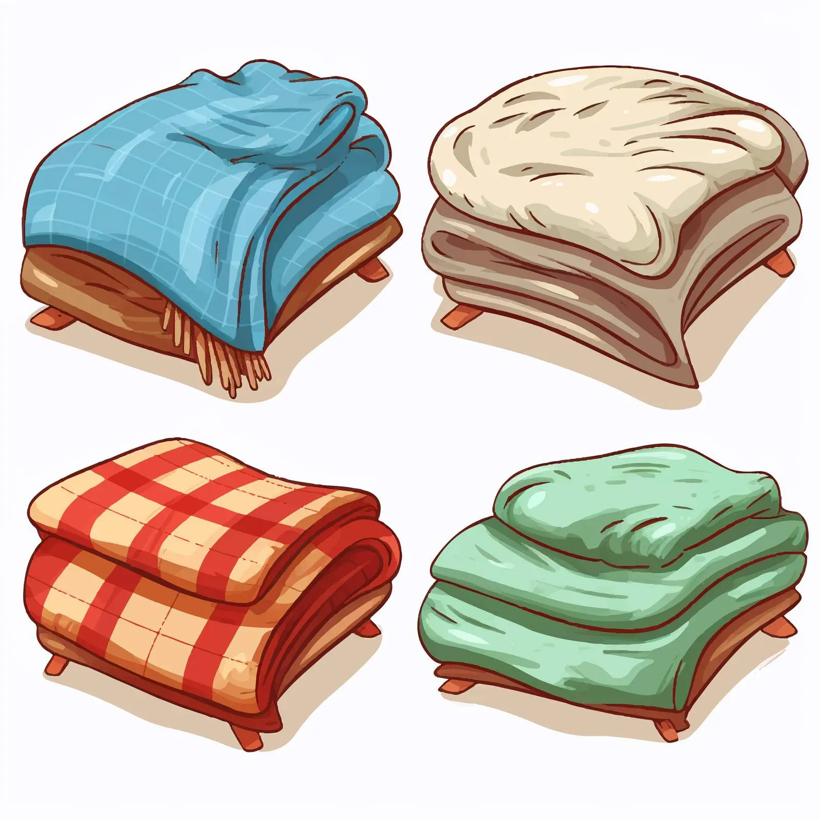 Isolated Blanket Vector Illustration on White Background — free download from Dotvec