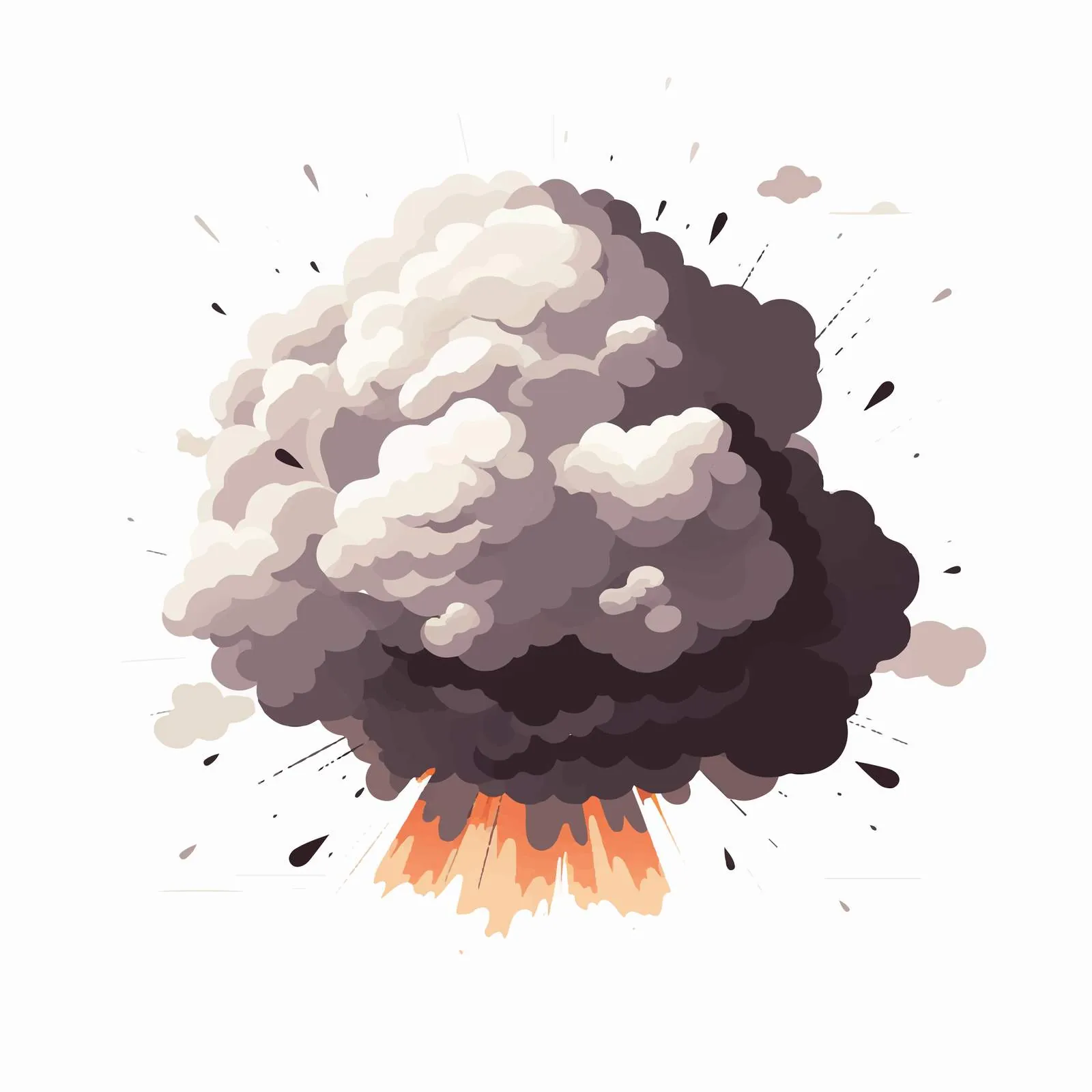 Explosion Burst Cloud Vector Illustration — free download from Dotvec