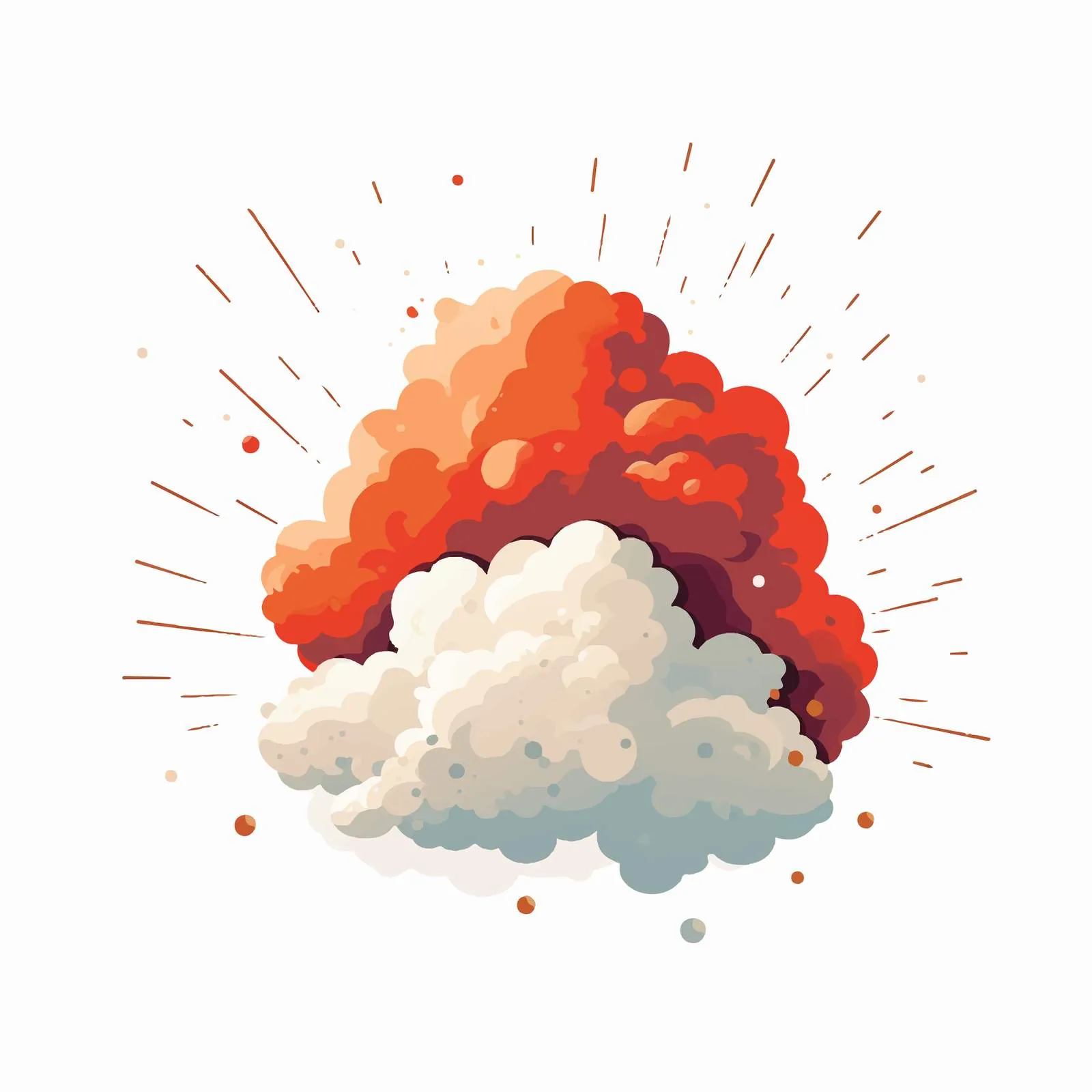 Explosive Blast Cloud Vector Illustration — free download from Dotvec