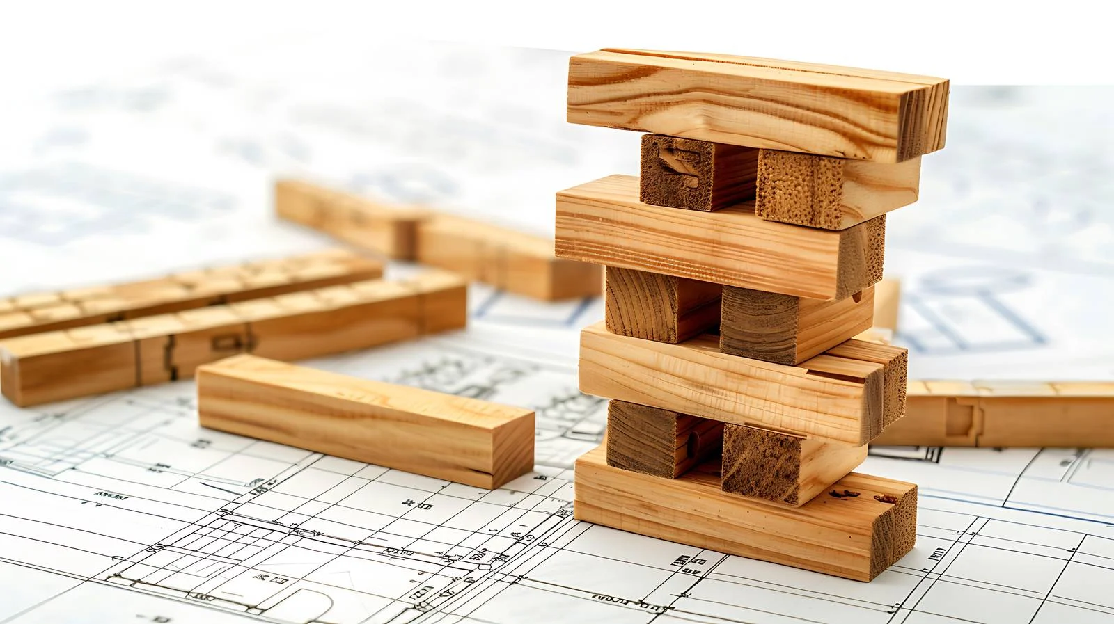 Wooden Tower Game on Blueprint Factory — free download from Dotvec