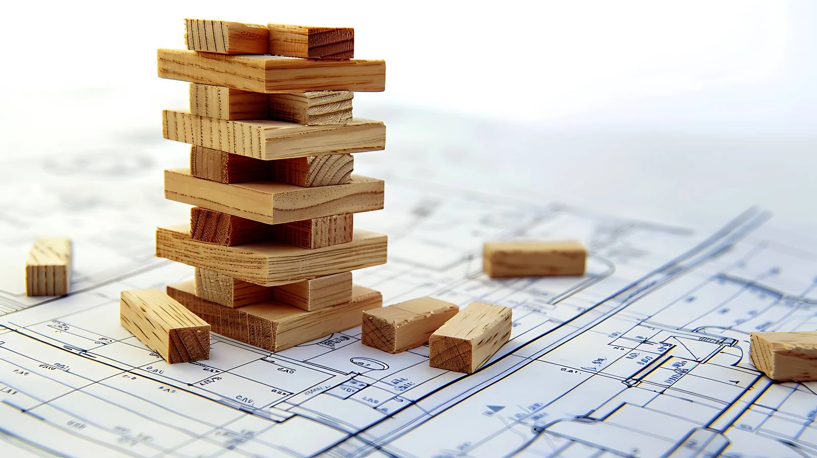 Wooden Tower Game on Blueprint Factory — free download from Dotvec