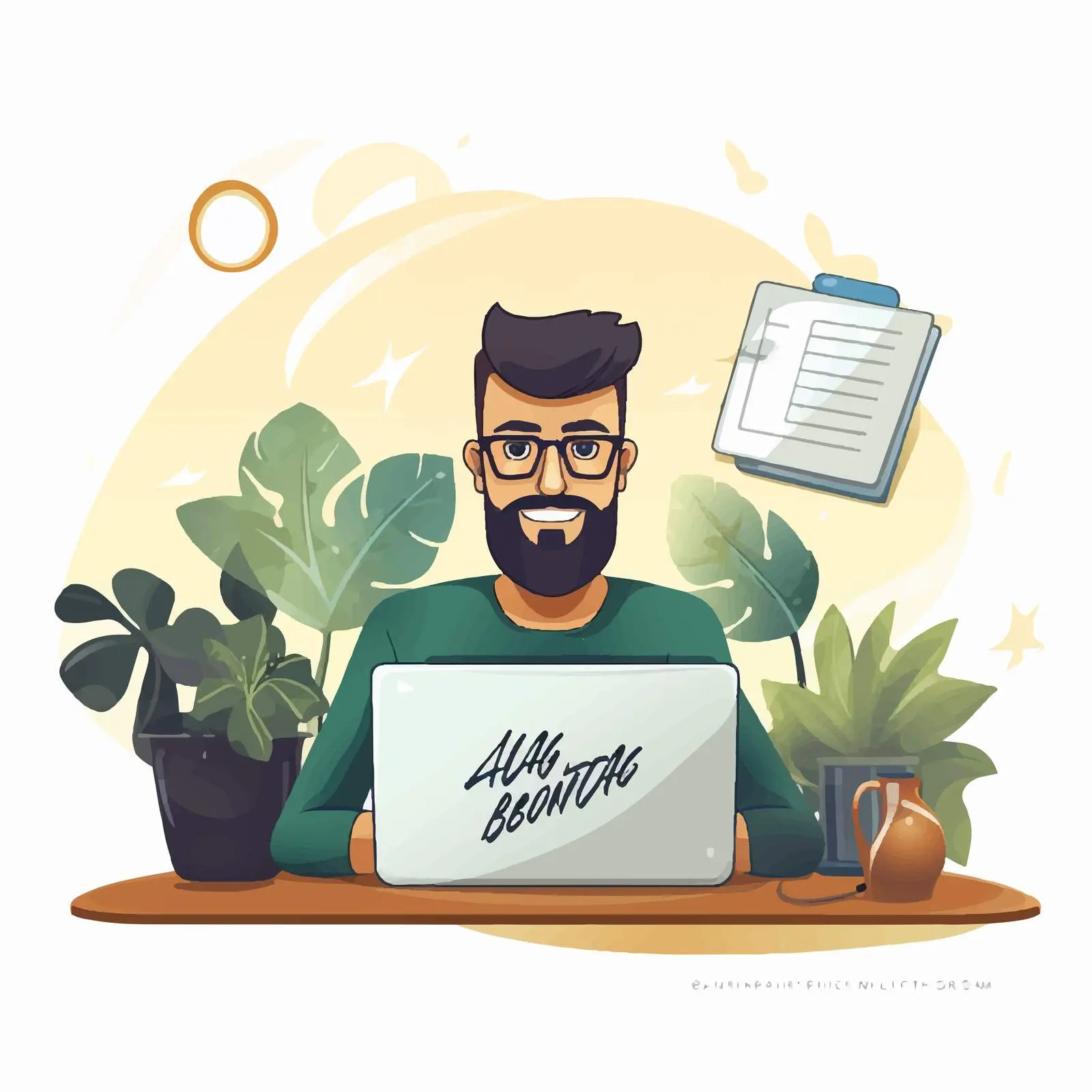 Blog Management Design Vector Illustration — free download from Dotvec