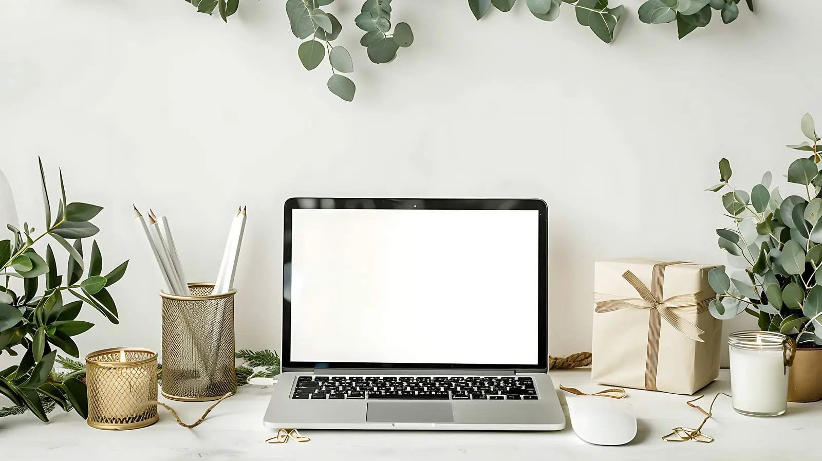 Freelance Home Office Desk with Laptop Setup – free professional setup image from Dotvec