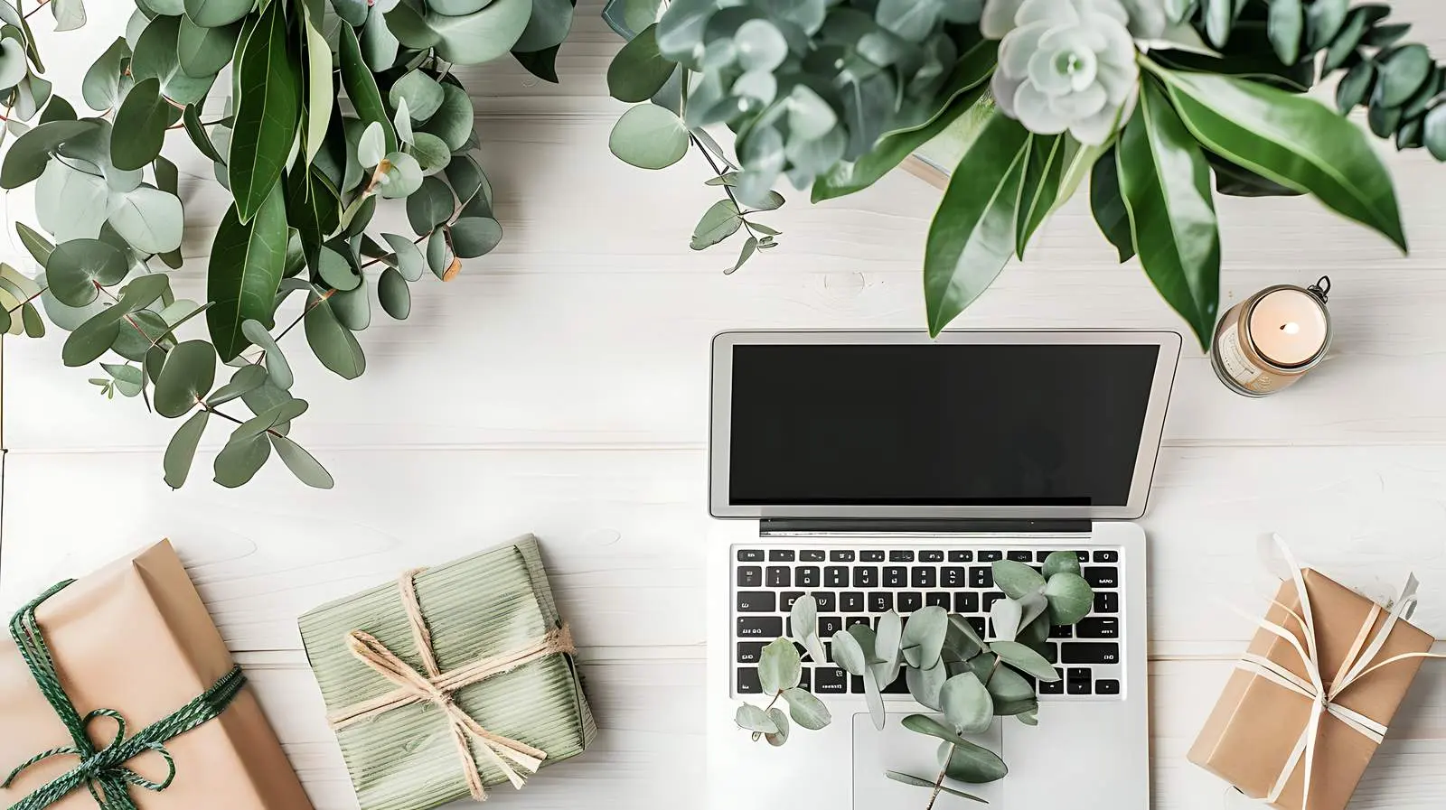 Freelance Home Office Workspace with Laptop – free motivation image from Dotvec