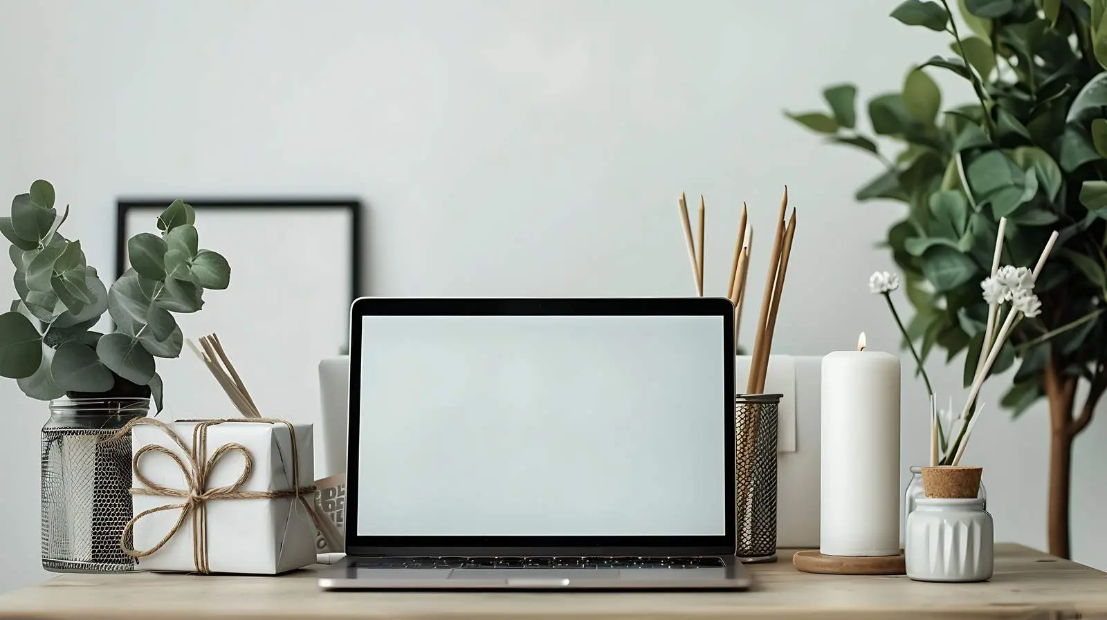 Freelance Blogger Home Office Workspace Setup – free motivation image from Dotvec