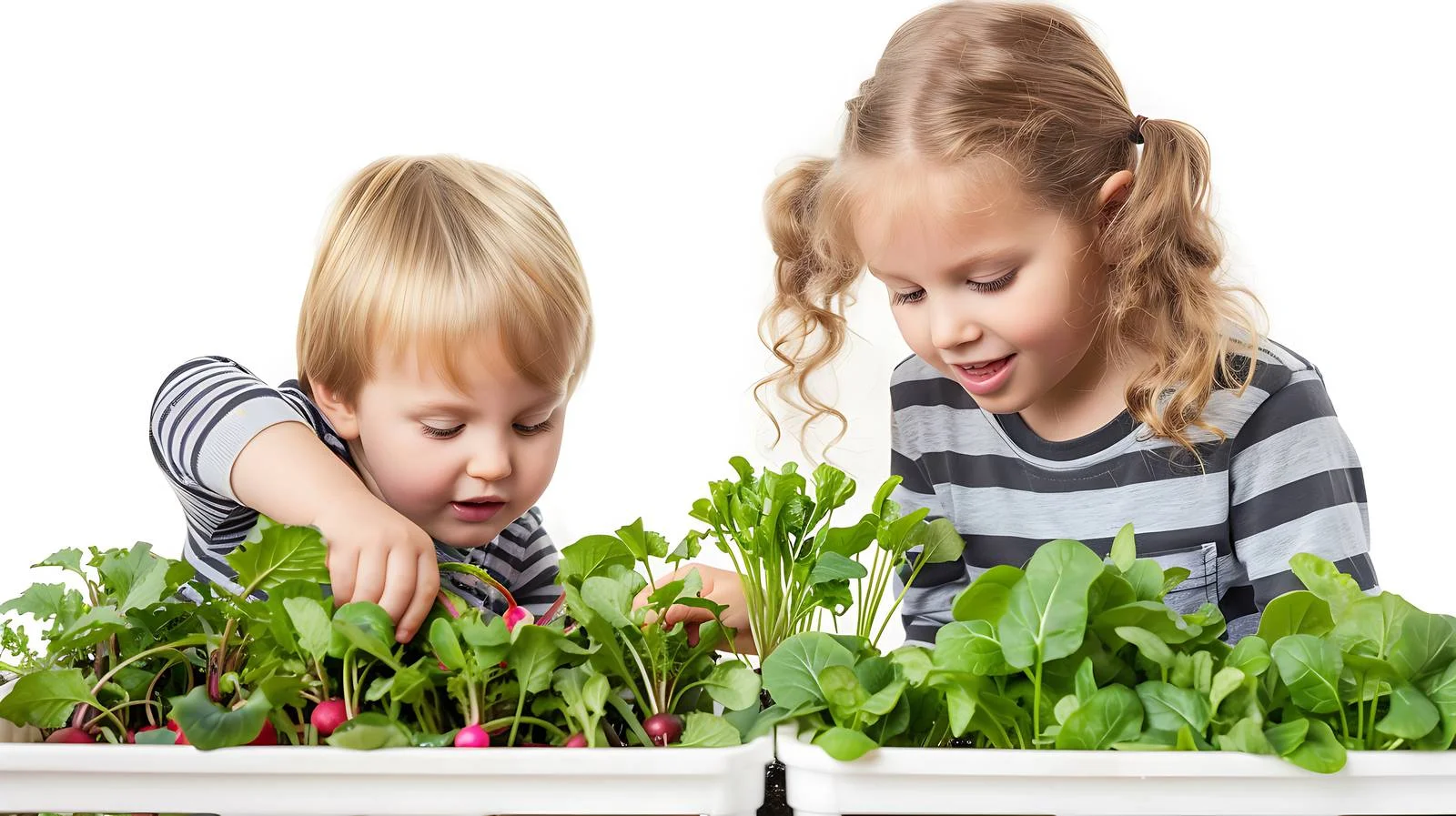 Family Harvesting Homegrown Radish on Balcony — free download from Dotvec
