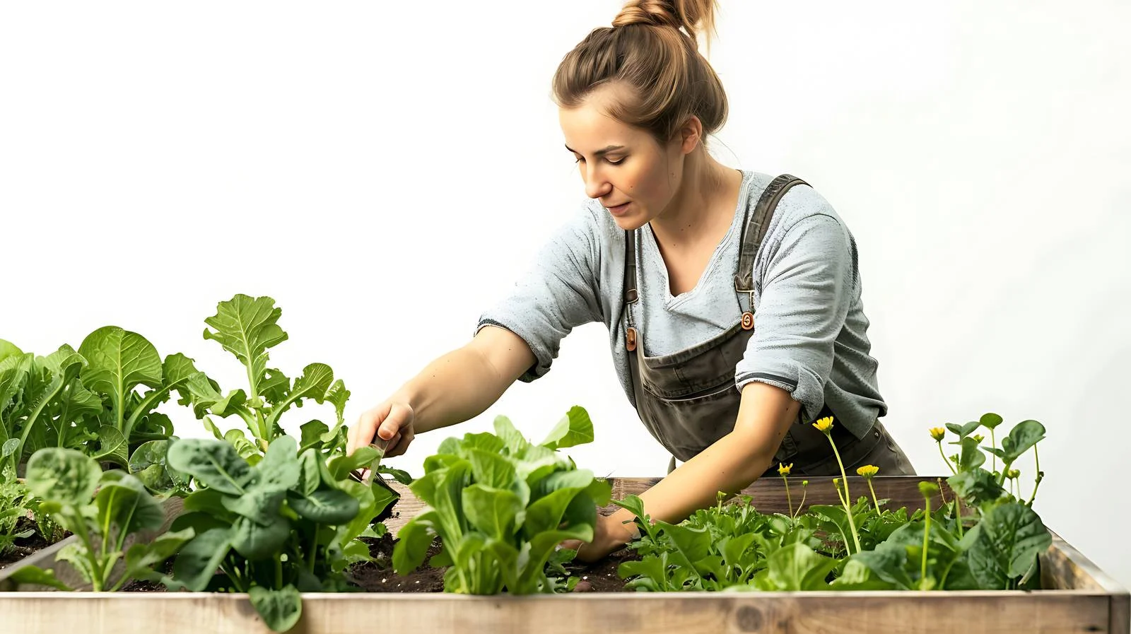 Harvesting Mangold from Raised Bed — free download from Dotvec