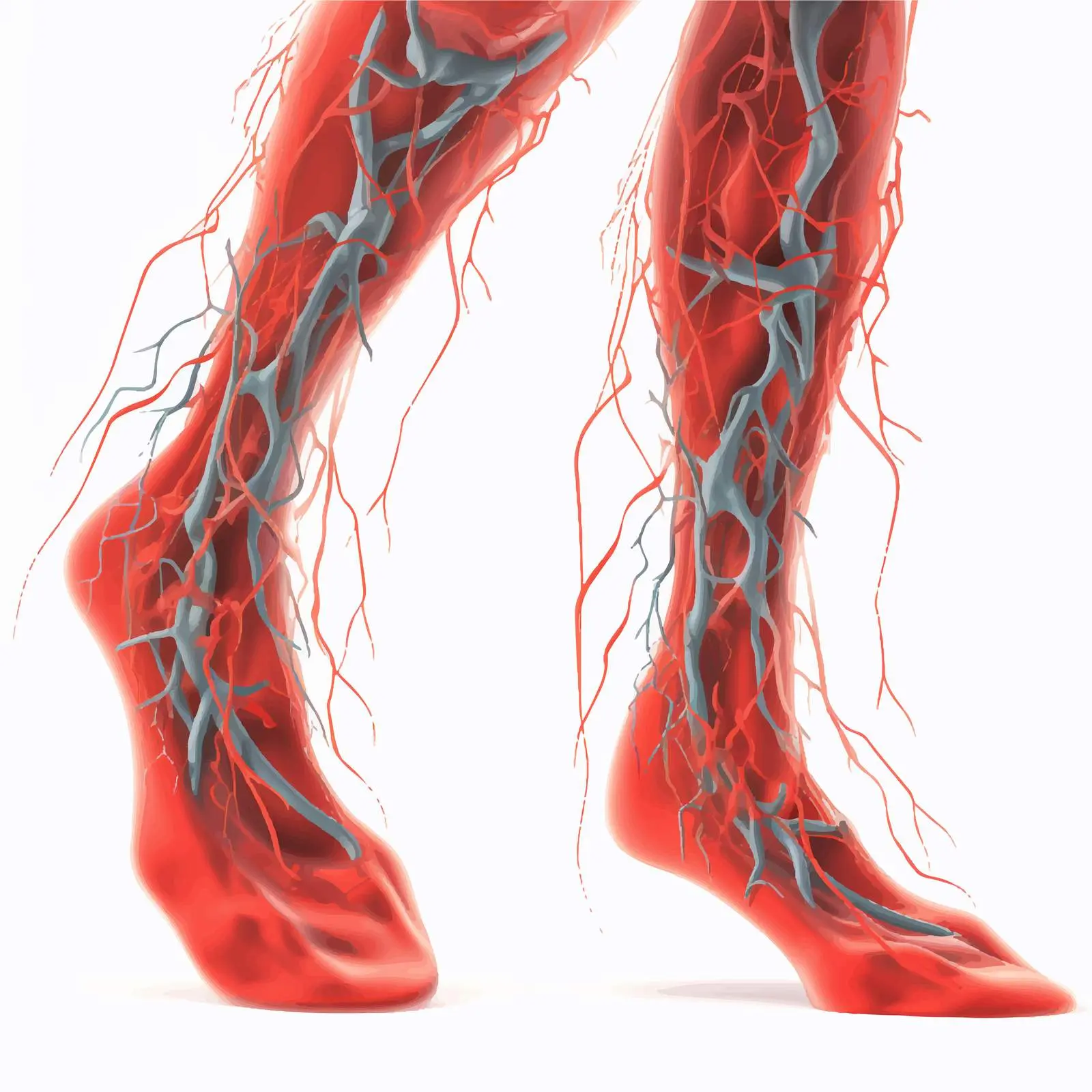 Blood Clot in Human Legs Illustration – free blood image from Dotvec