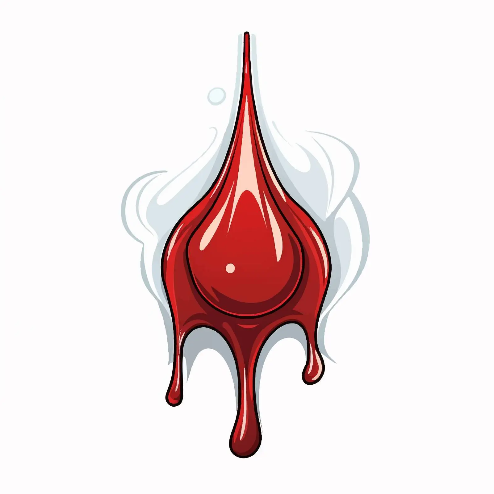 Cartoon Blood Design on White Background Vector – free blood image from Dotvec