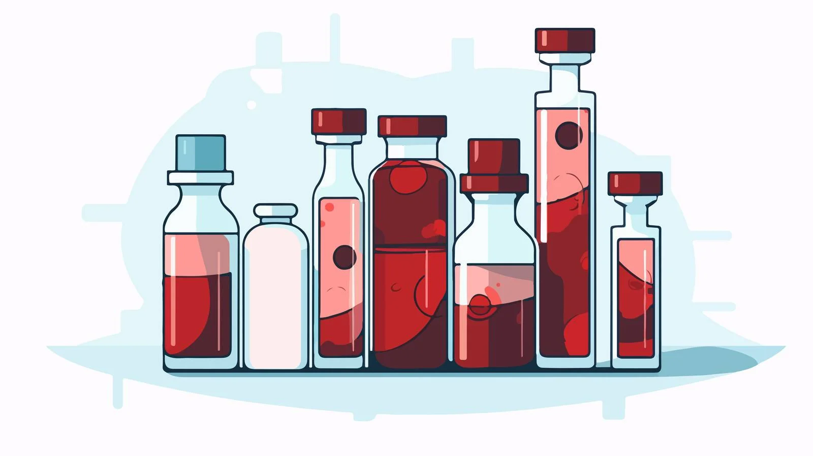 Blood Sample Cartoon Vector Illustration — free download from Dotvec