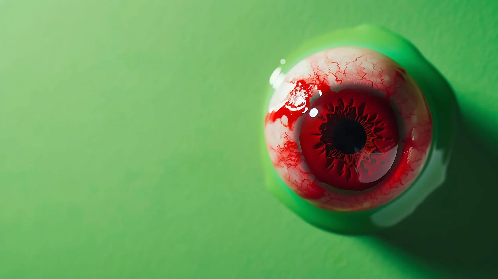 Vivid Green Eyeball Minimalist Image — free download from Dotvec