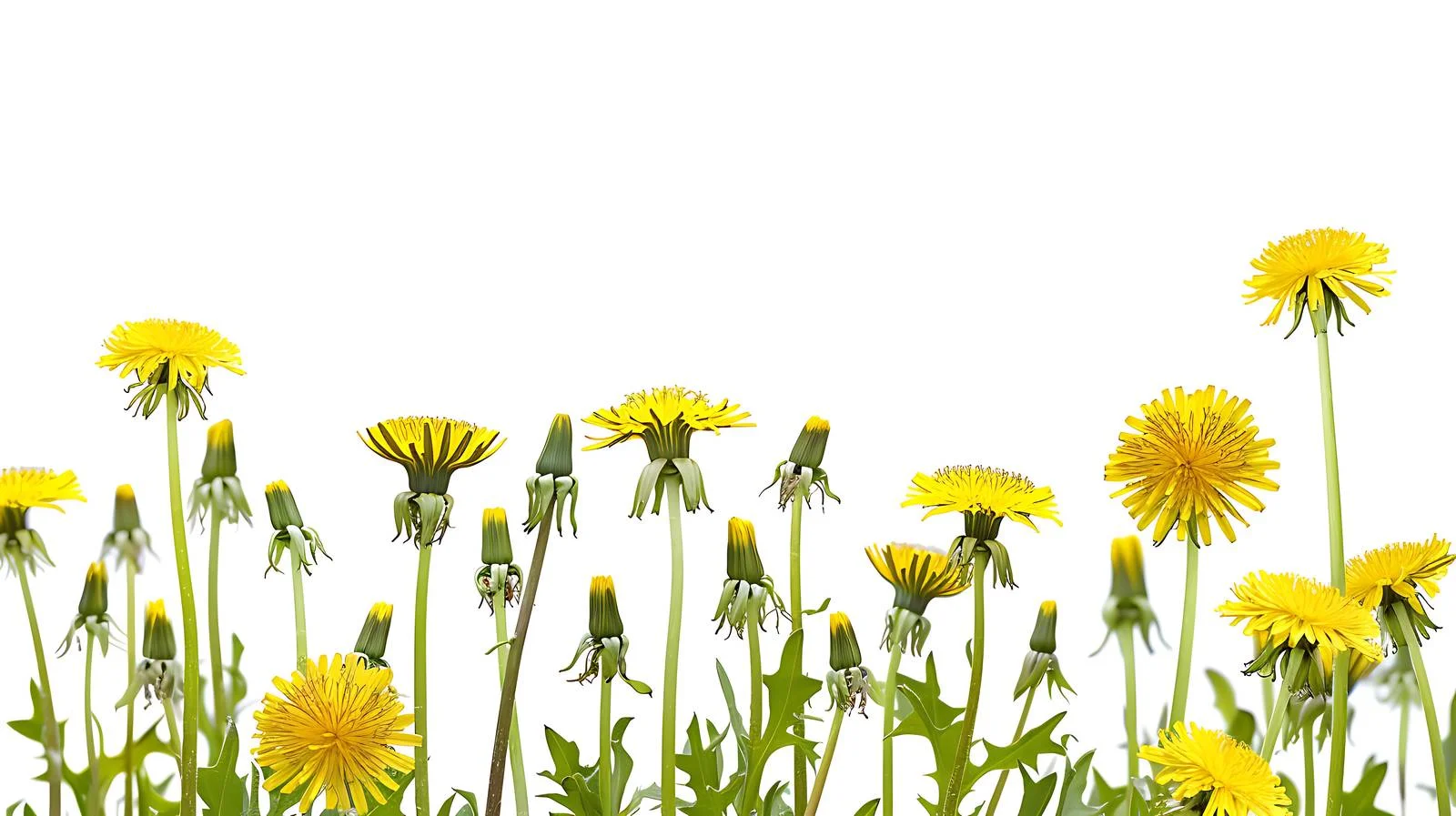 Vibrant Dandelions in Spring Sunlight — free download from Dotvec