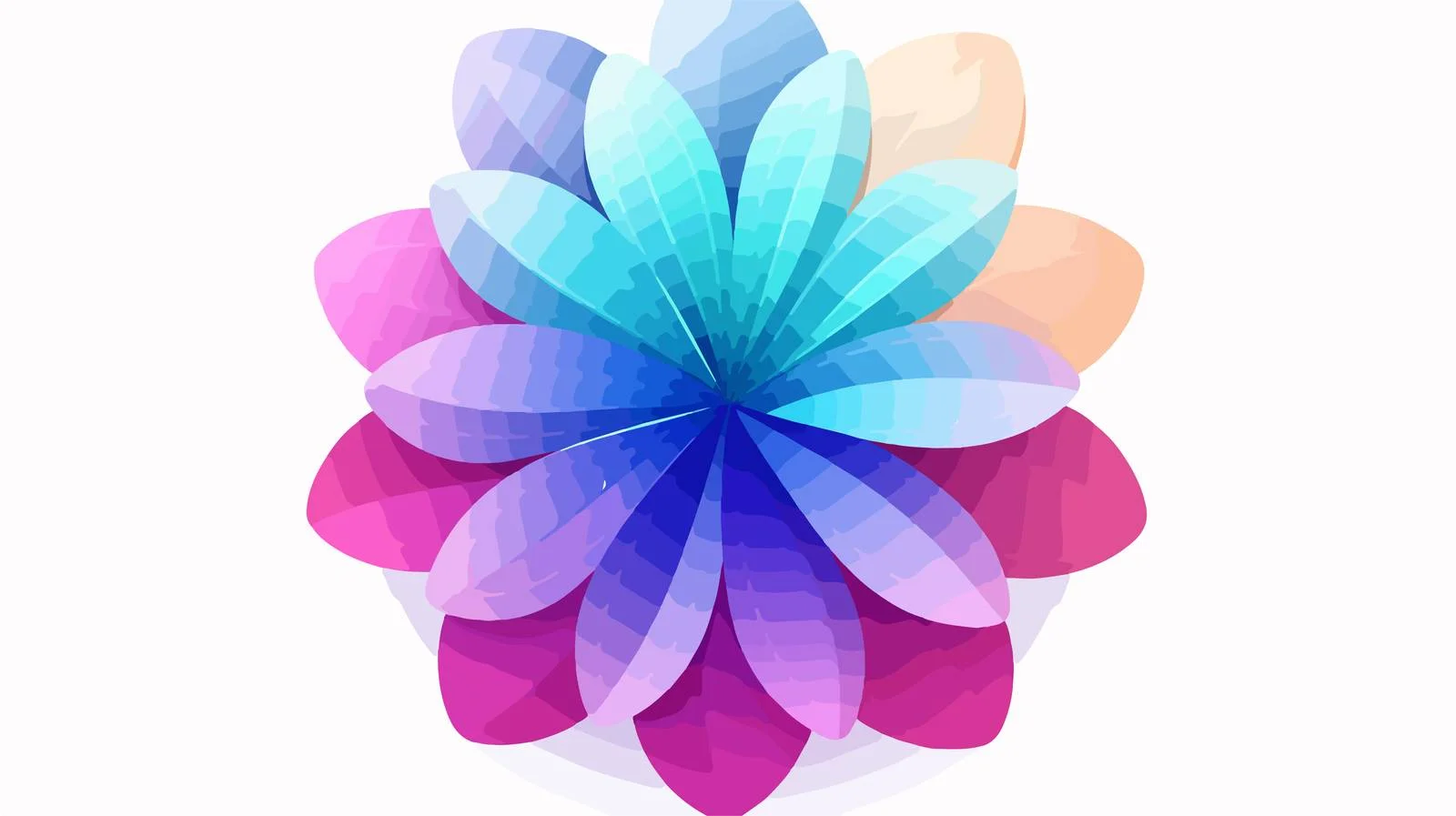 Elegant Flower Icon Gradient Design — free download from Dotvec