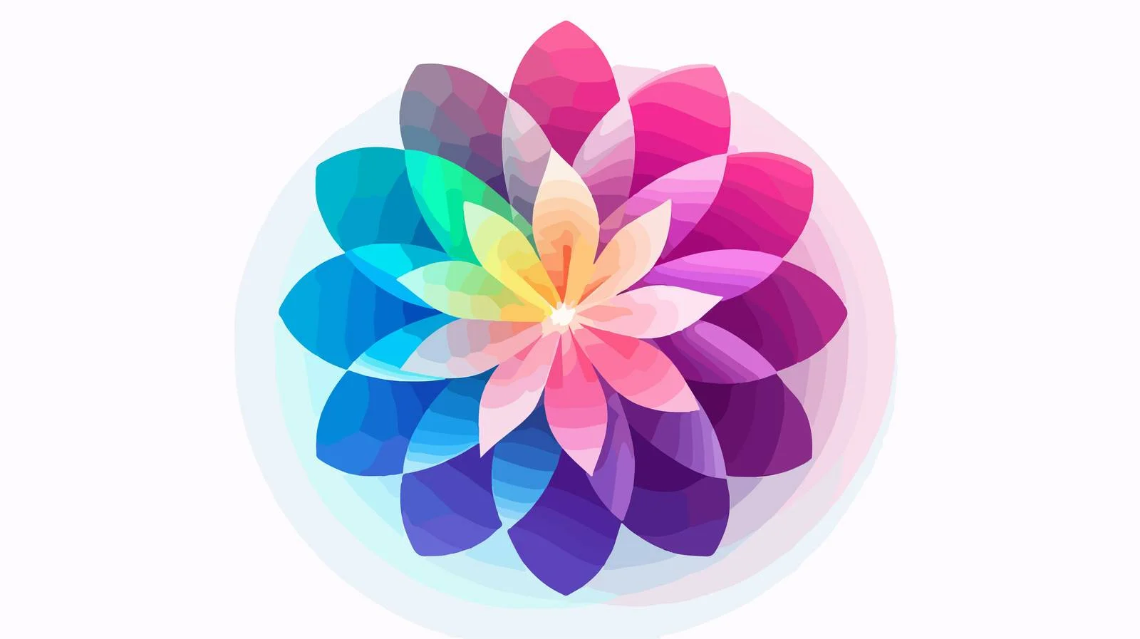 Blooming Flower Circular Icon — free download from Dotvec