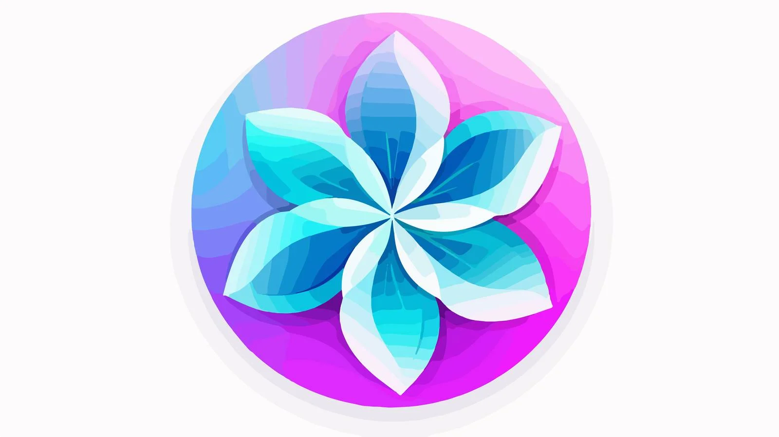 Blooming Flower Circular Icon — free download from Dotvec