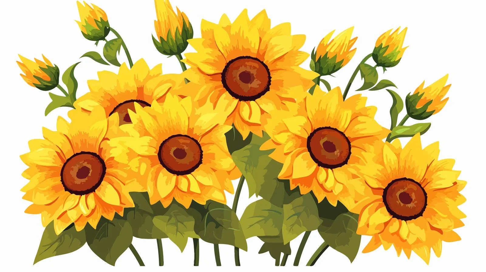 Vibrant Sunflower Field — free download from Dotvec