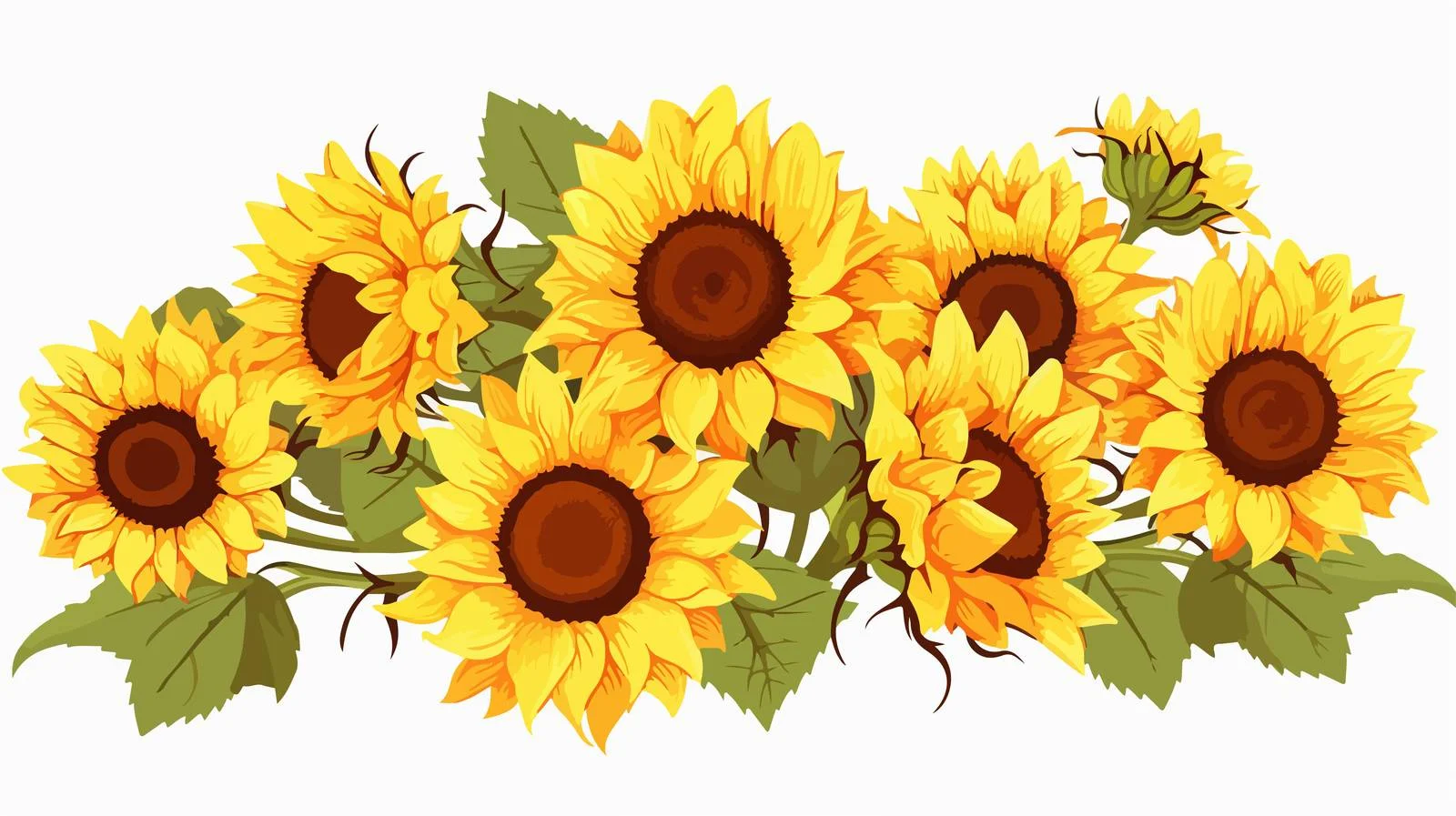 Vibrant Sunflower Field Image — free download from Dotvec