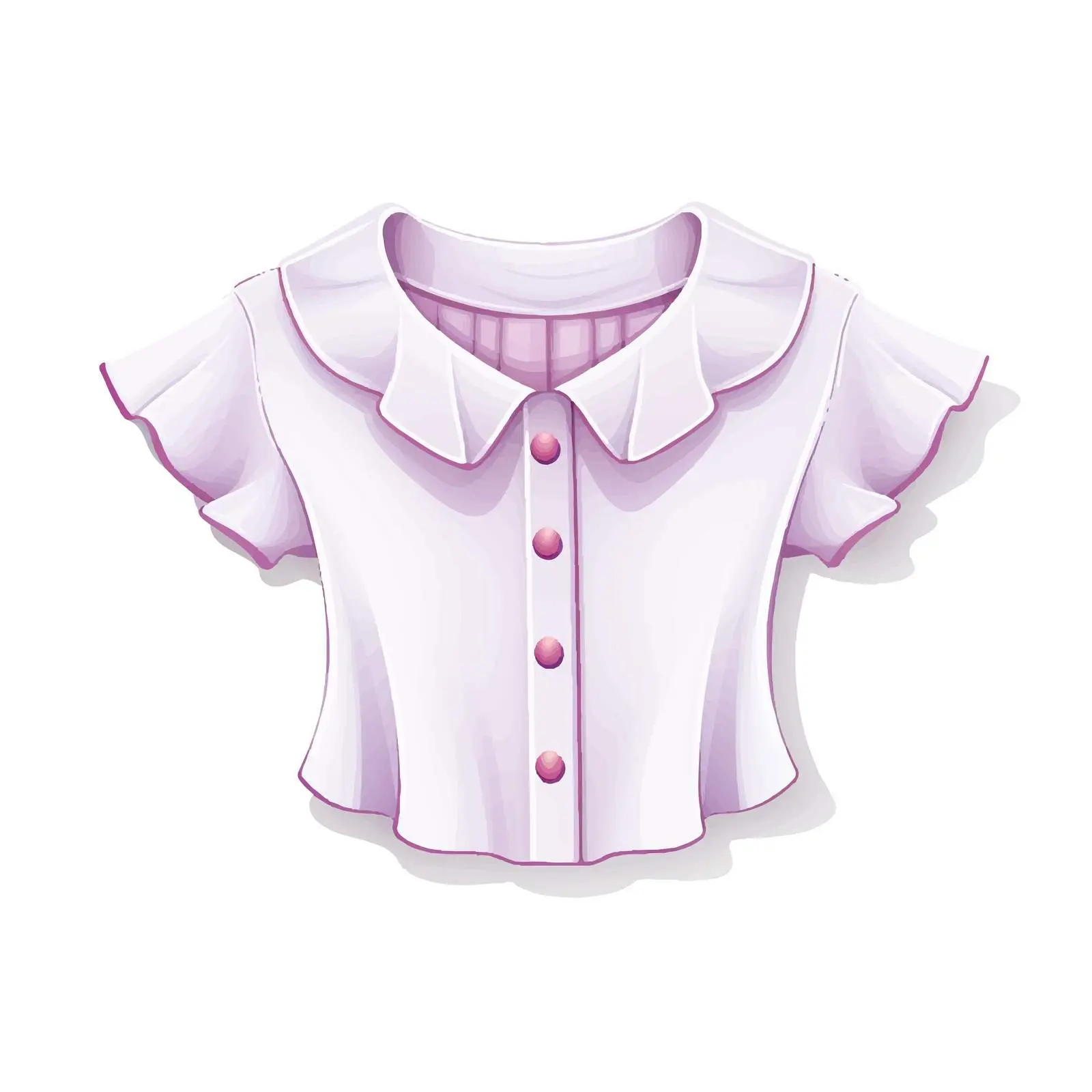 Stylish Blouse Vector Illustration on White Background — free download from Dotvec