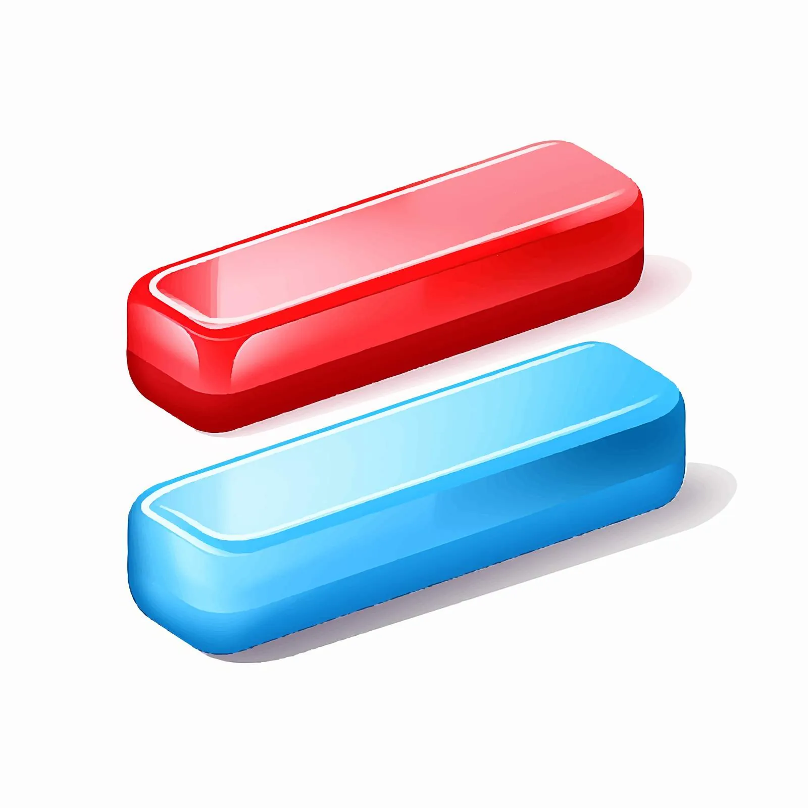 Blue and Red Double Eraser for Ink — free download from Dotvec