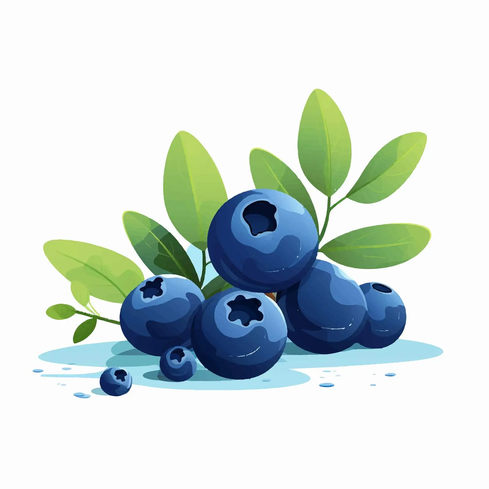 Blue Berries of Bog and Bilberry Vectors – free natural product image from Dotvec