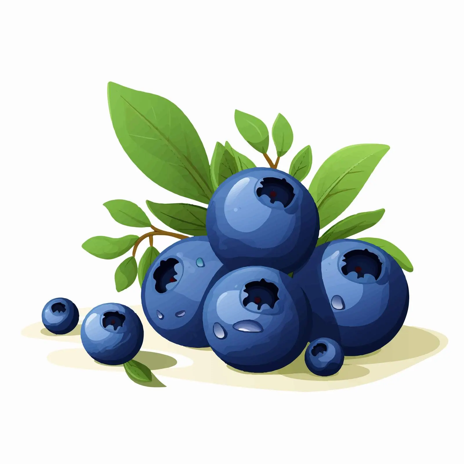 Blue Berries and Bilberries Vector Illustration — free download from Dotvec