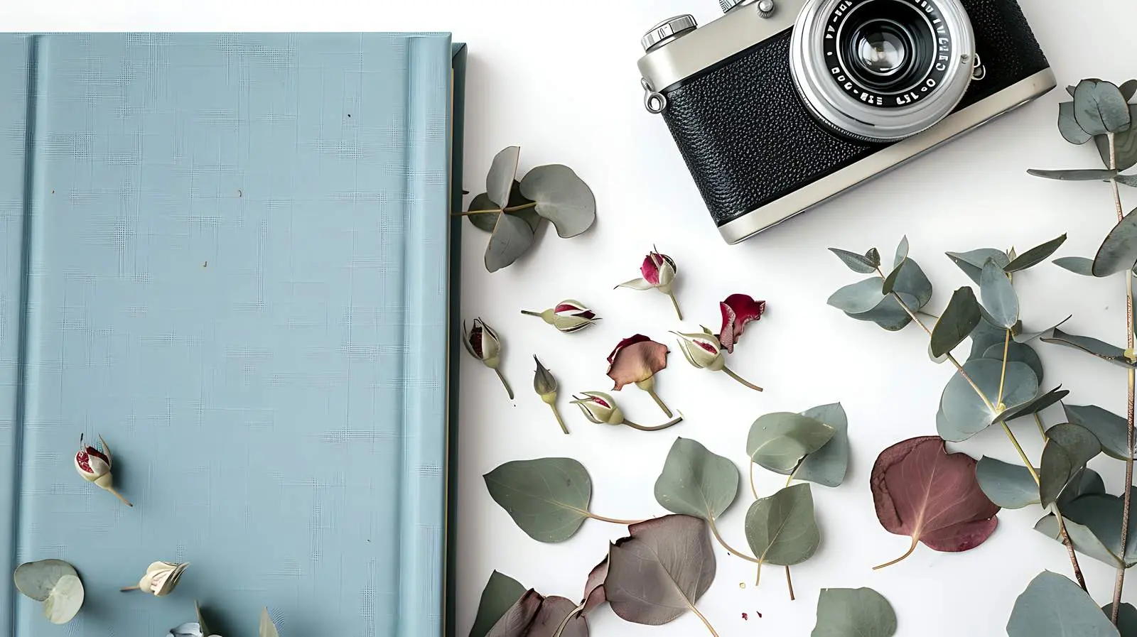 Blue Wedding Family Photo Album with Text Space — free download from Dotvec