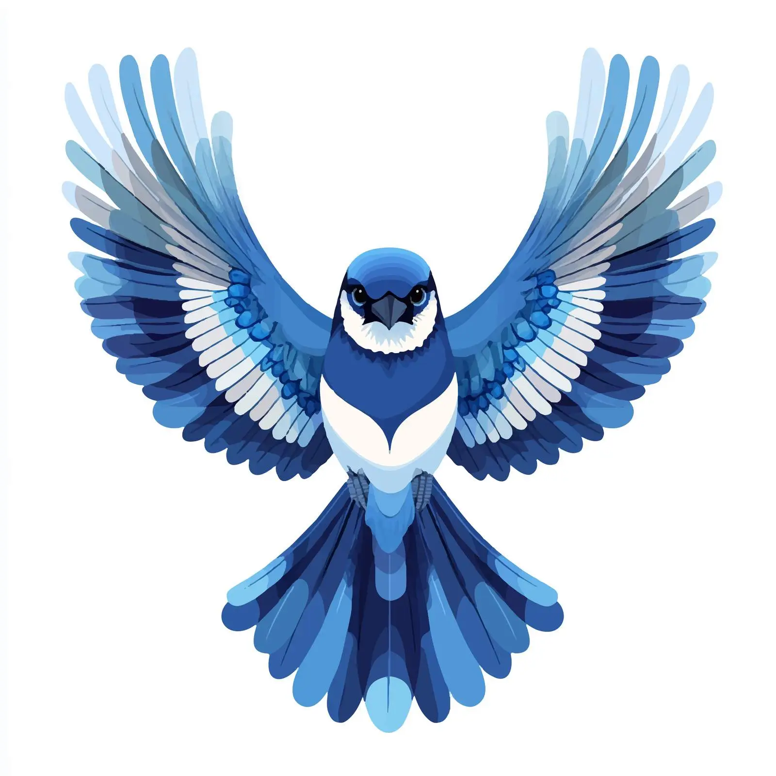 Vector Illustration of a Blue Jay — free download from Dotvec