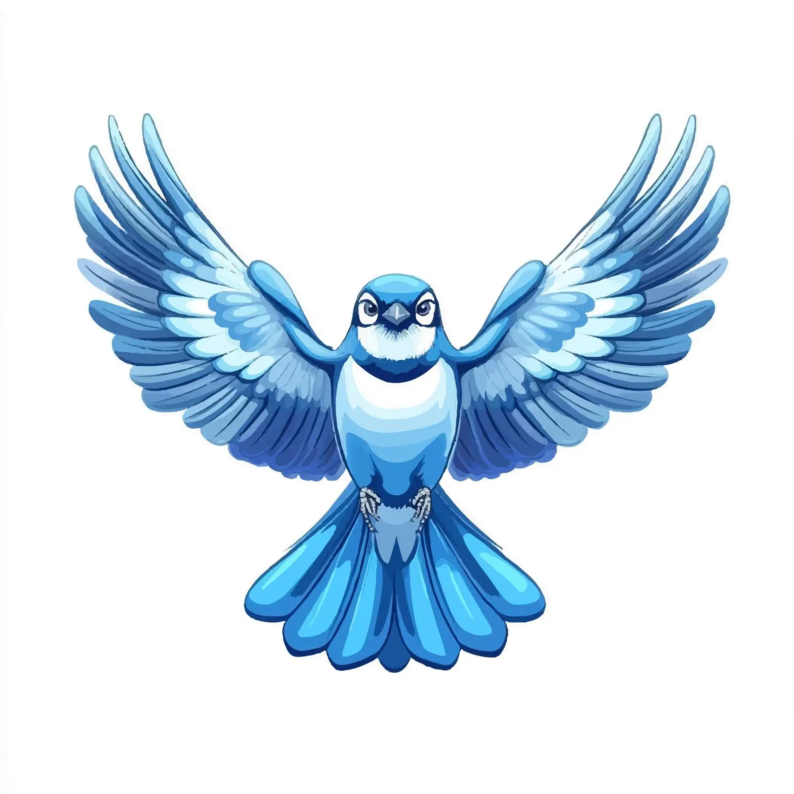 Blue Jay Bird Vector Illustration — free download from Dotvec