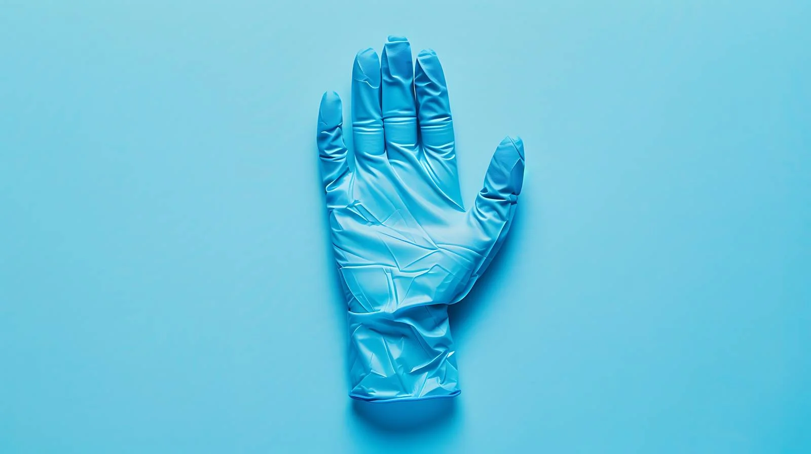 Sterile Latex Glove on Blue Background — free download from Dotvec