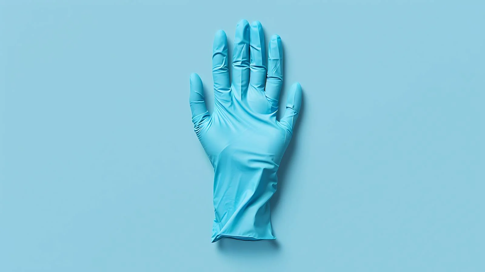 Medical Glove on Blue Backdrop — free download from Dotvec